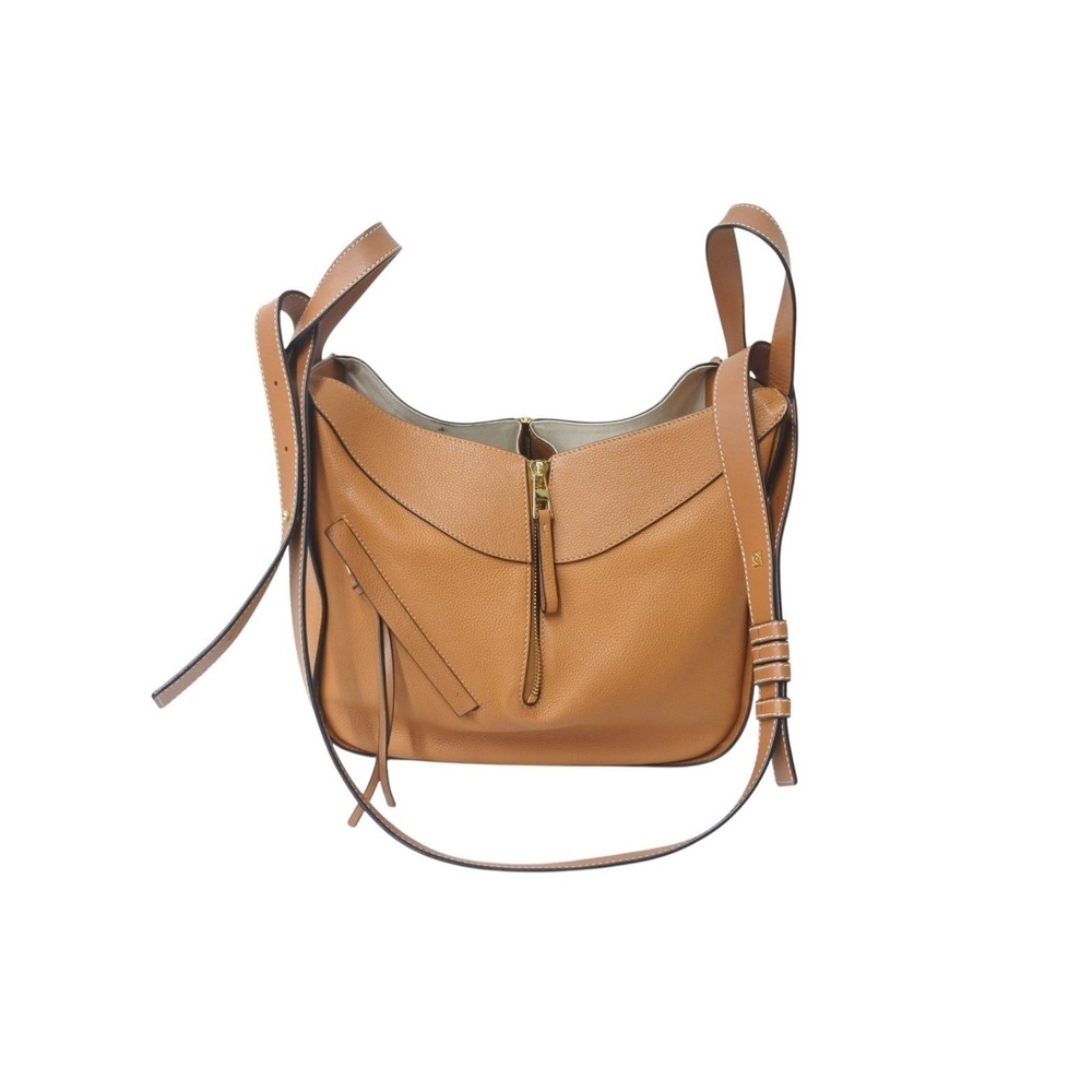 Loewe Shoulder Calfskin Hammock Handbag Brown Soft Bag Grained - Picture 2 of 8